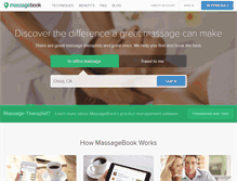 Tablet Screenshot of massagebook.com